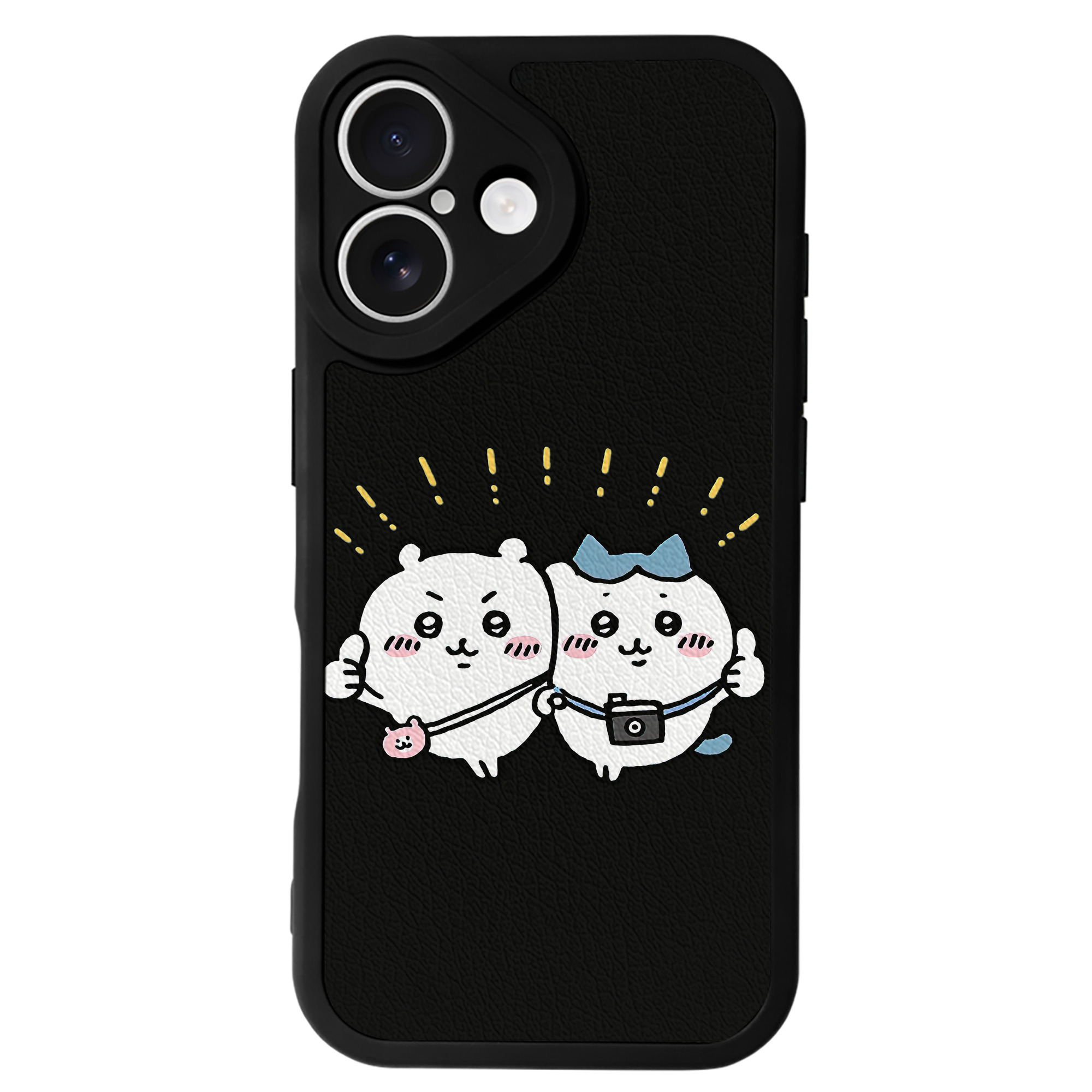 （画像用） ちいかわ ちいかわ Chii-kawa chiikawa 【iPhone 16シリーズ対応】シリコンスマホケース（レザー調） 材質：シリコン
